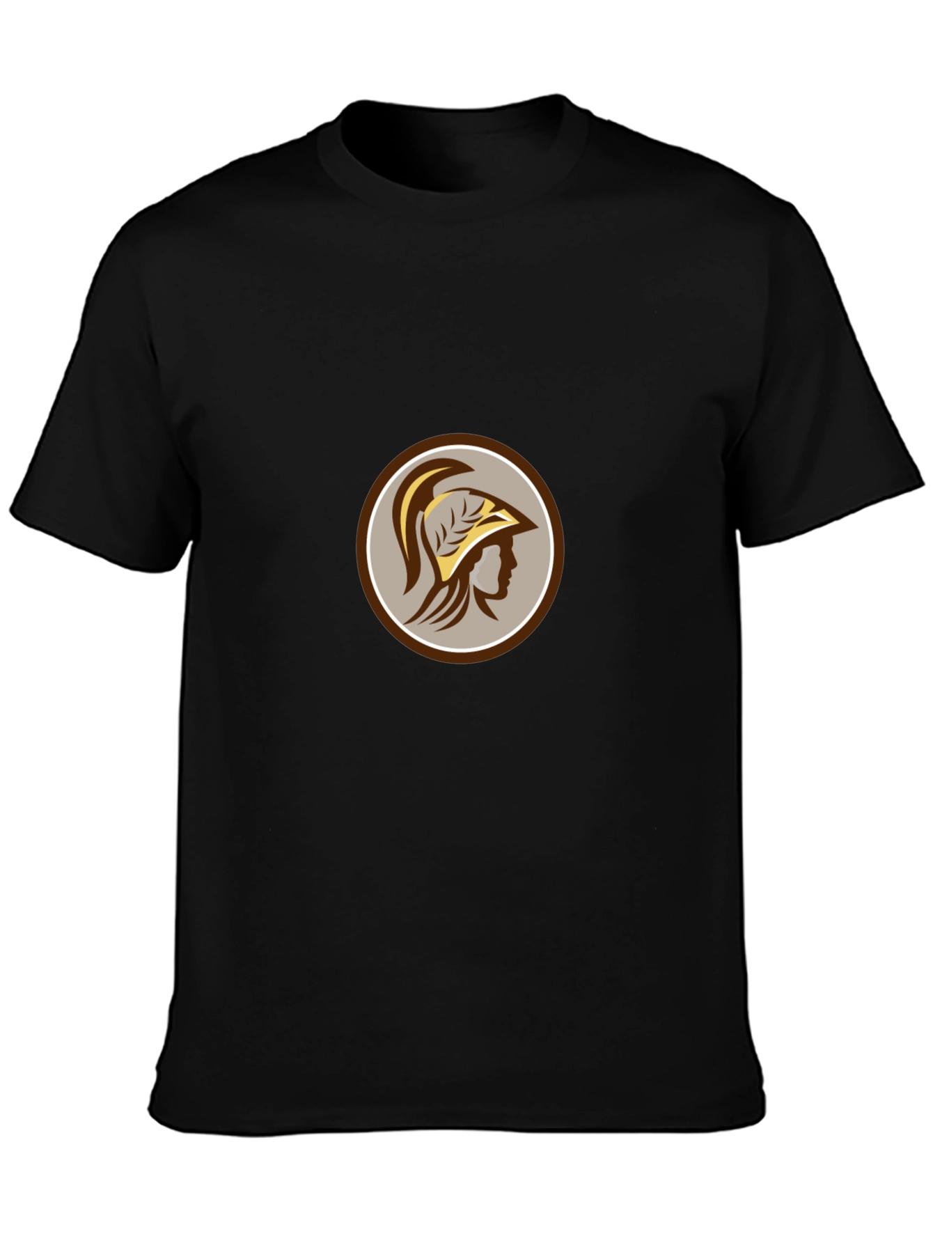 Spartan Warrior Graphic Tee - Classic Black
