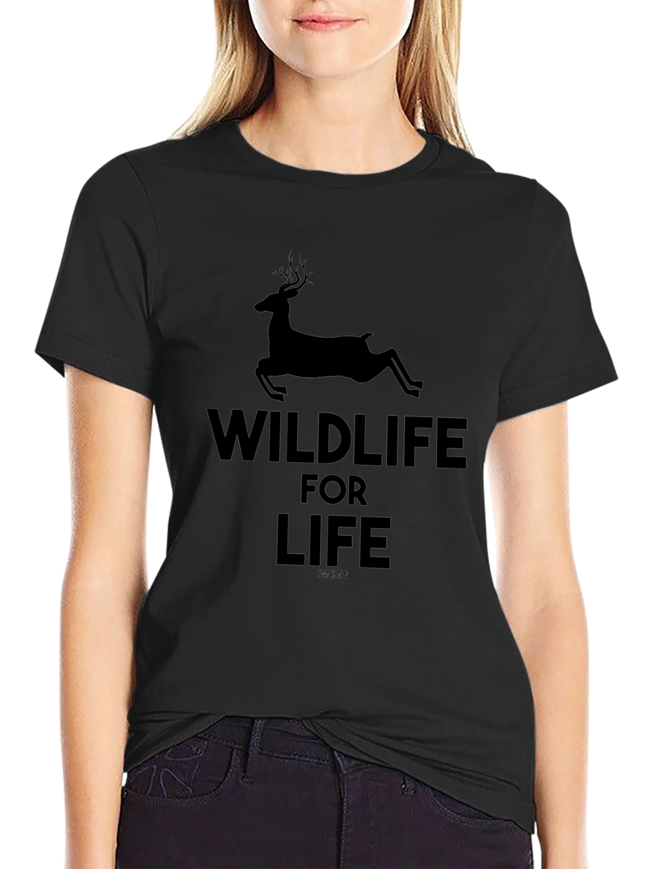 Wildlife for Life Black Graphic Tee