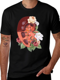 Floral Kidney Graphic Tee - Unique Anatomy T-Shirt