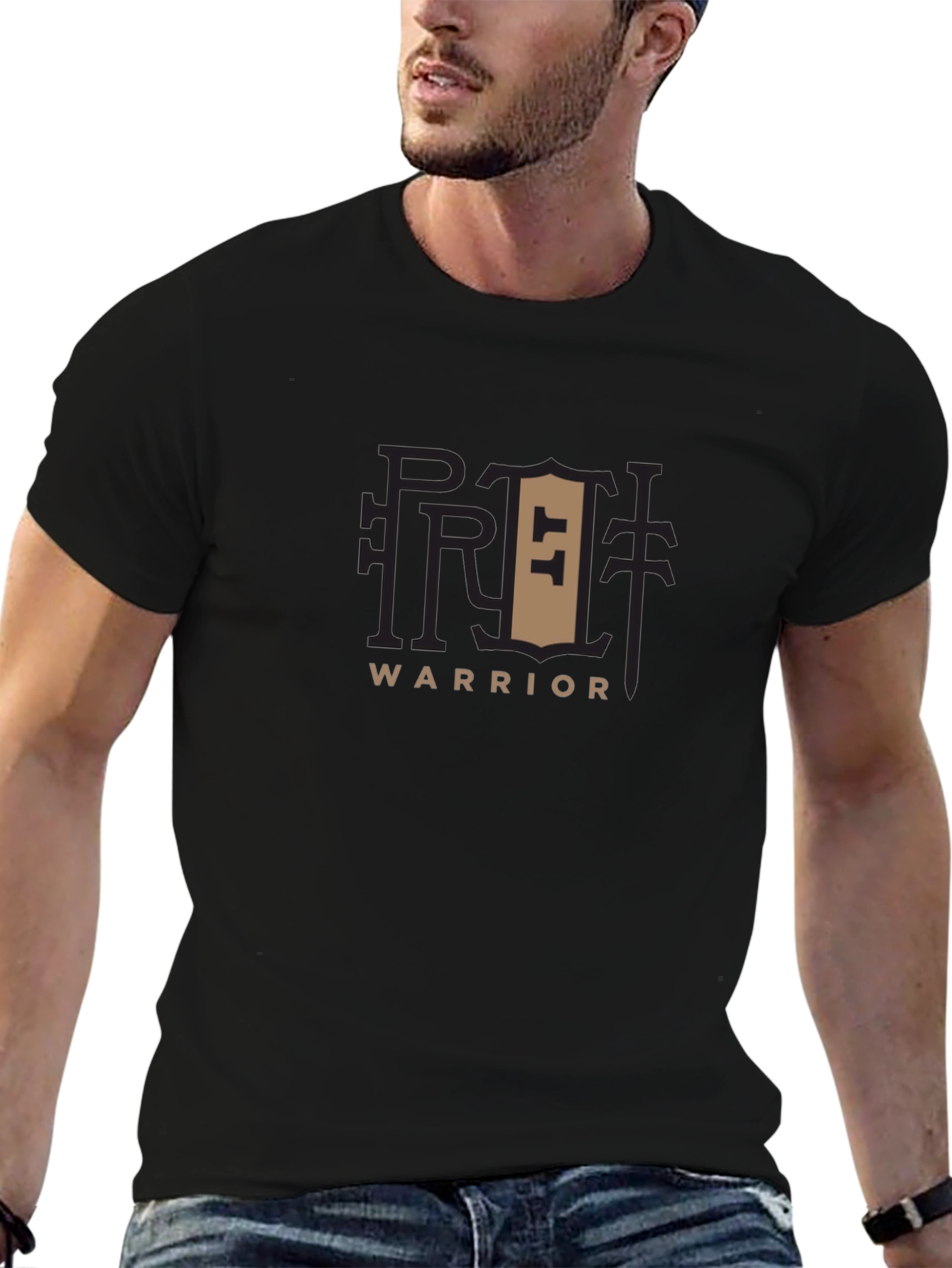 Retro Warrior Black T-Shirt