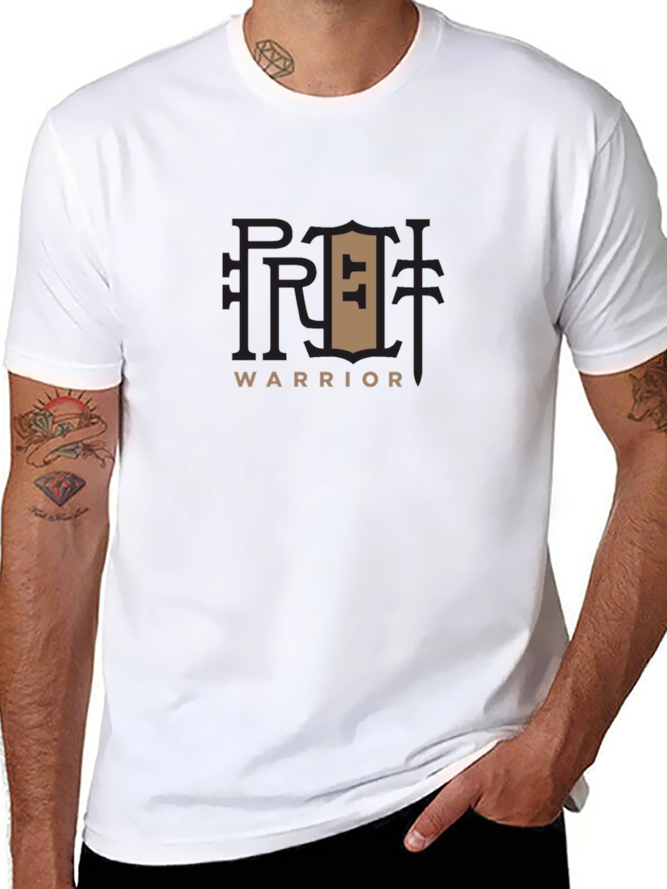 Retro Warrior Black T-Shirt