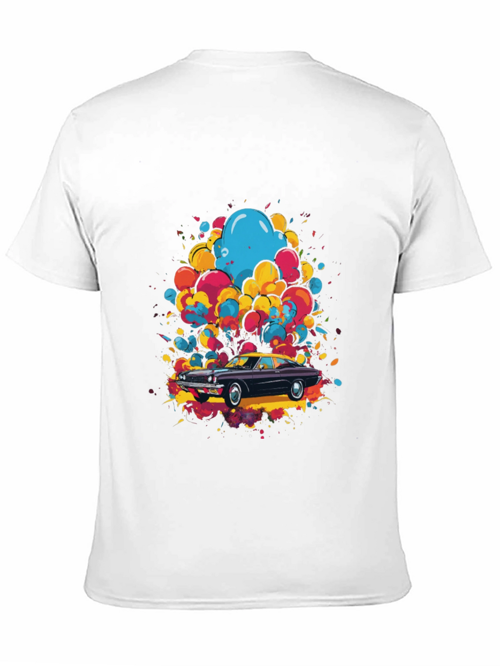 Classic Car Art Mens Black T-Shirt