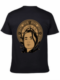 Vision Compass Graphic Tee - Stylish Unisex Black T-Shirt