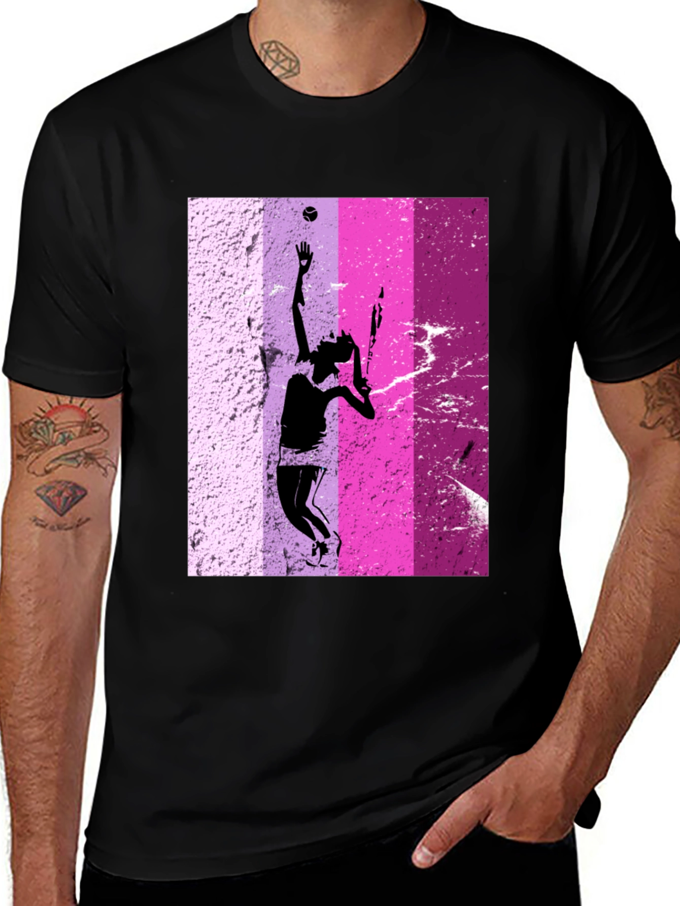 Tennis Player Graphic T-Shirt