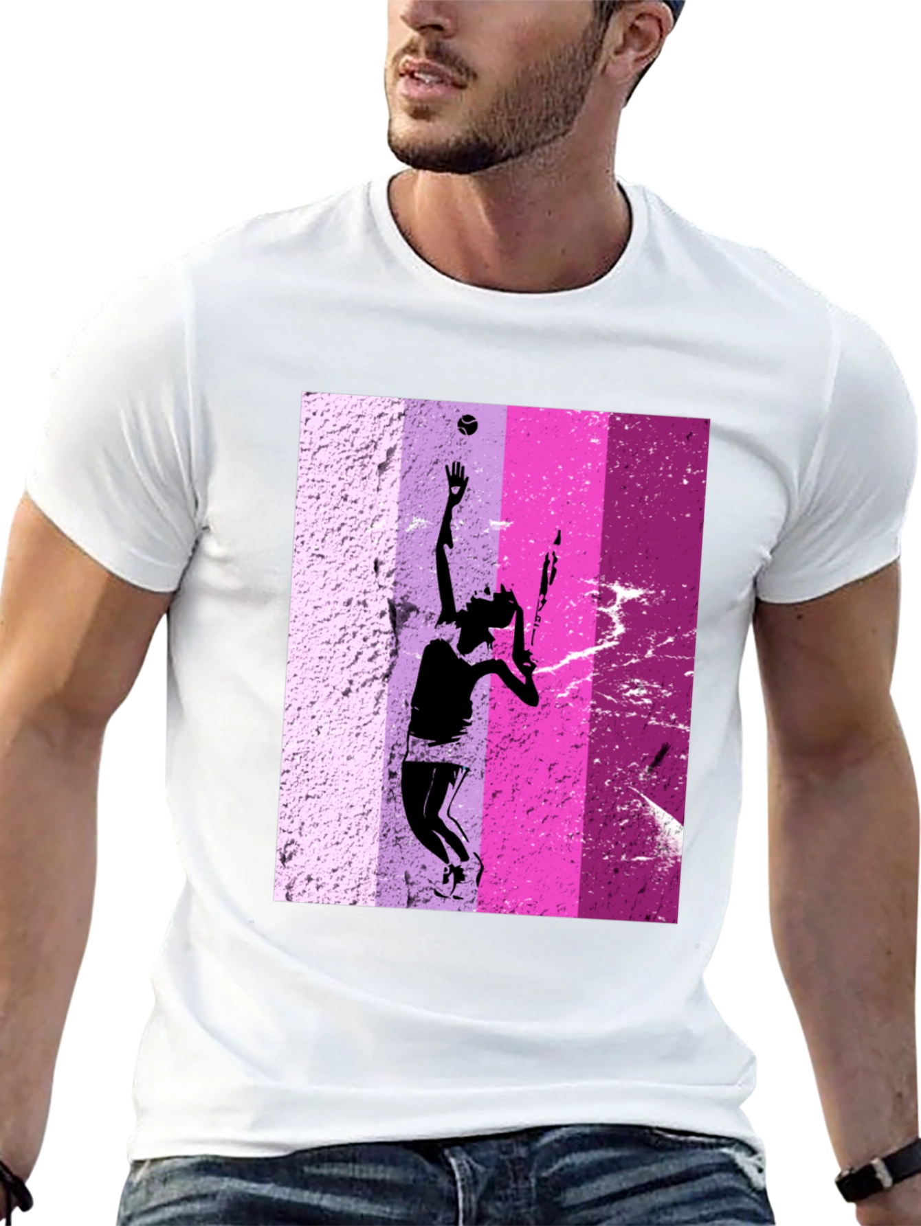 Tennis Player Graphic T-Shirt