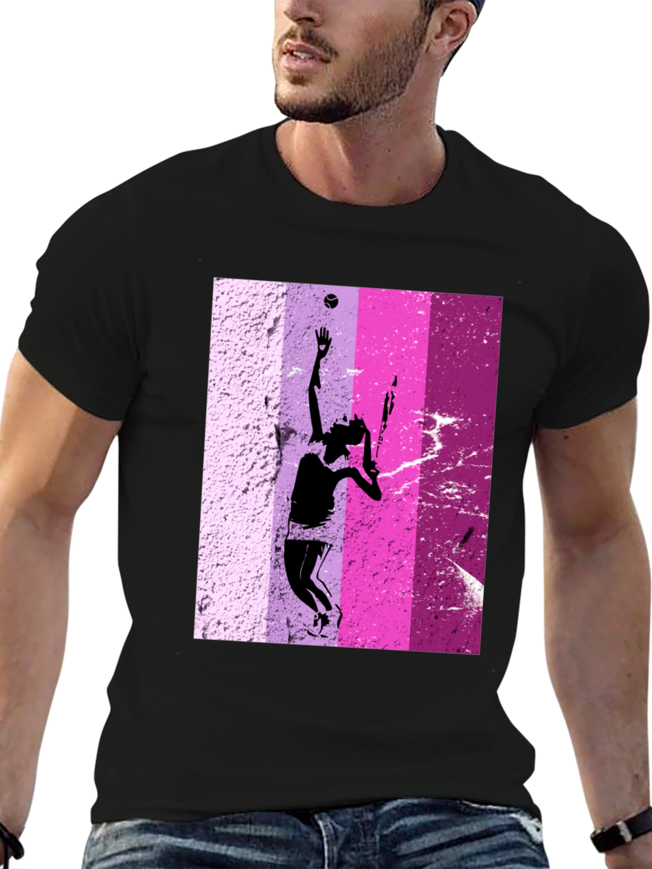 Tennis Player Graphic T-Shirt