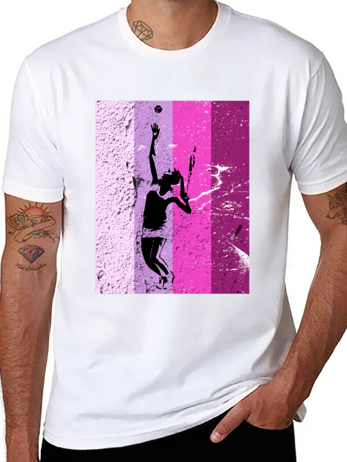 Tennis Player Graphic T-Shirt