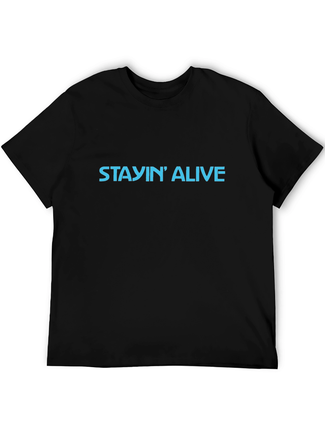 Stayin Alive Graphic Tee - Classic Black T-Shirt