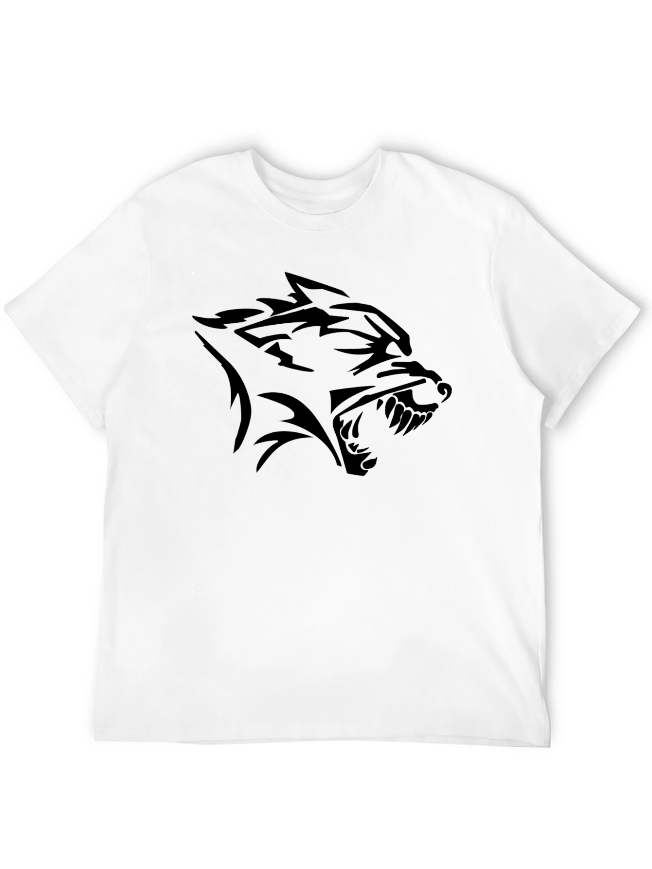 Black Wolf Graphic Tee - Bold Style