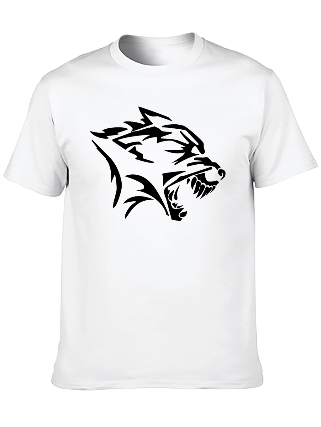 Black Wolf Graphic Tee - Bold Style