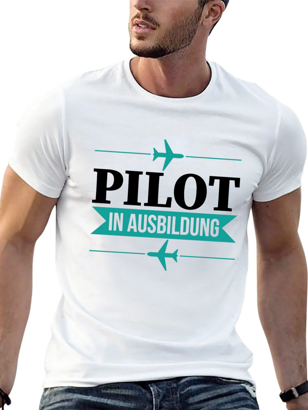 Pilot in Ausbildung Black T-Shirt