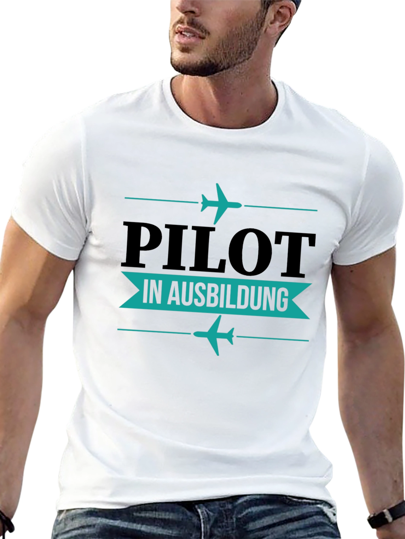 Pilot in Ausbildung Black T-Shirt