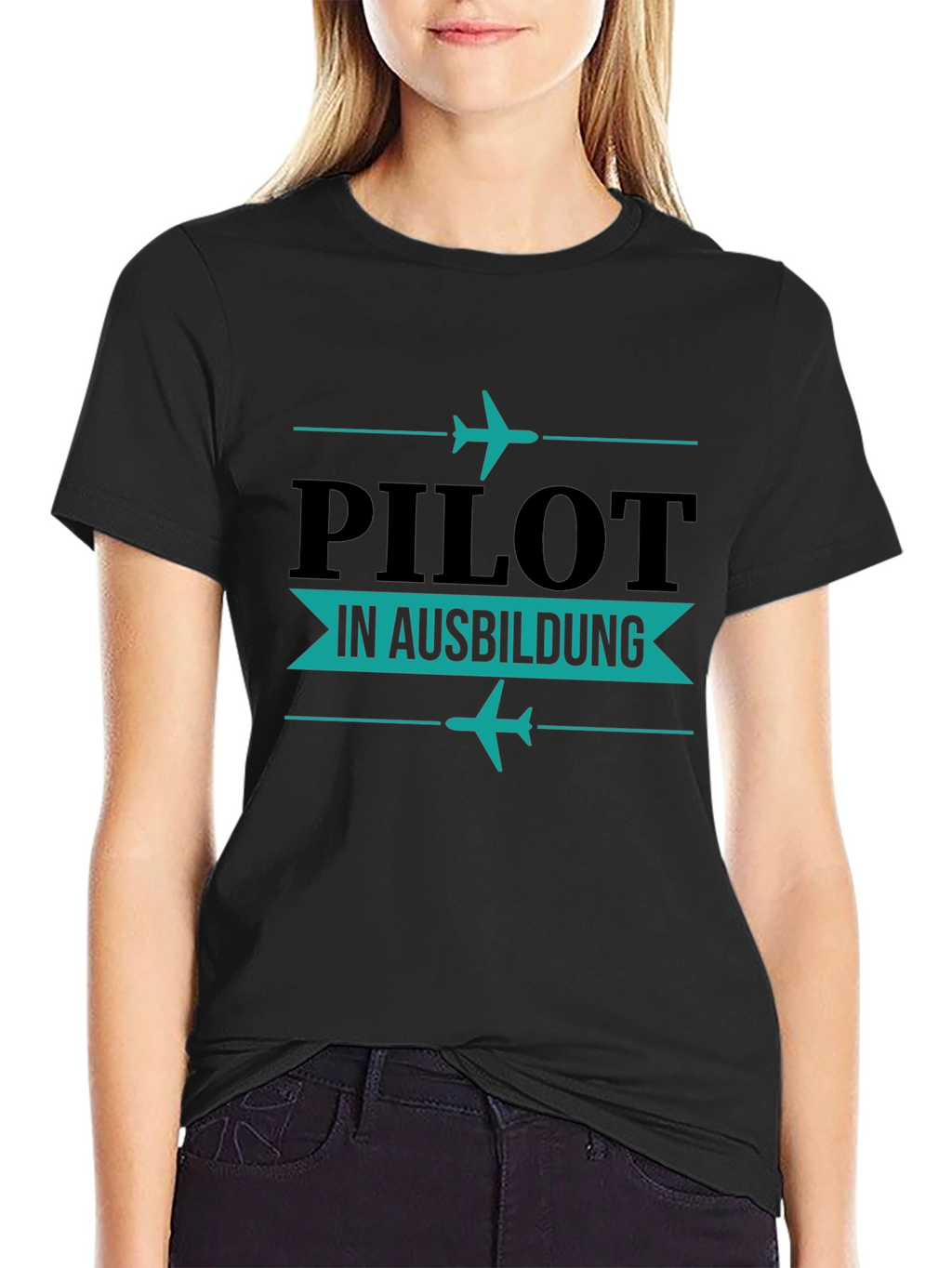 Pilot in Ausbildung Black T-Shirt