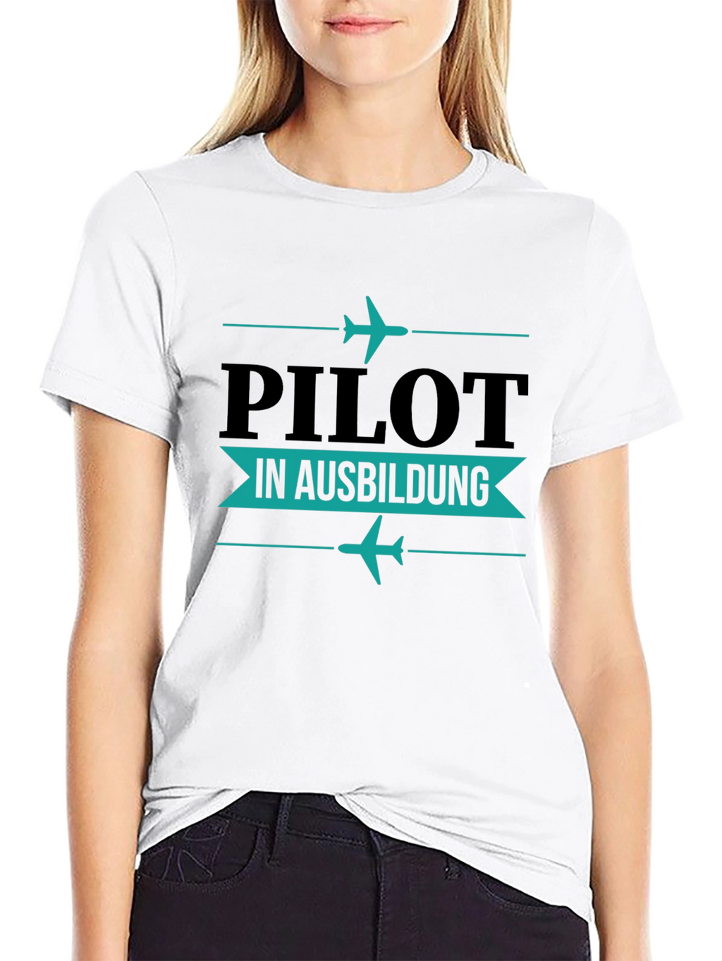 Pilot in Ausbildung Black T-Shirt