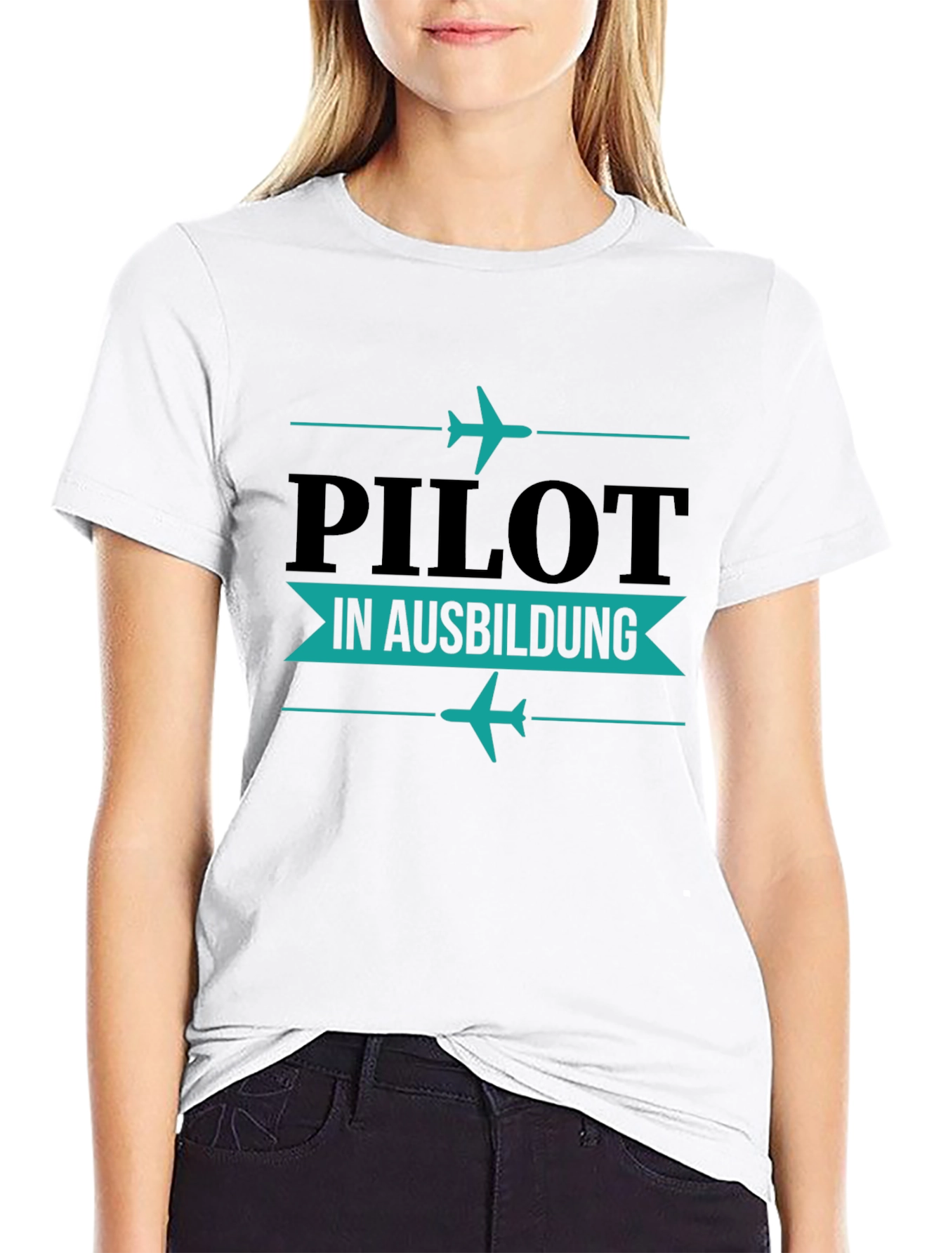 Pilot in Ausbildung Black T-Shirt