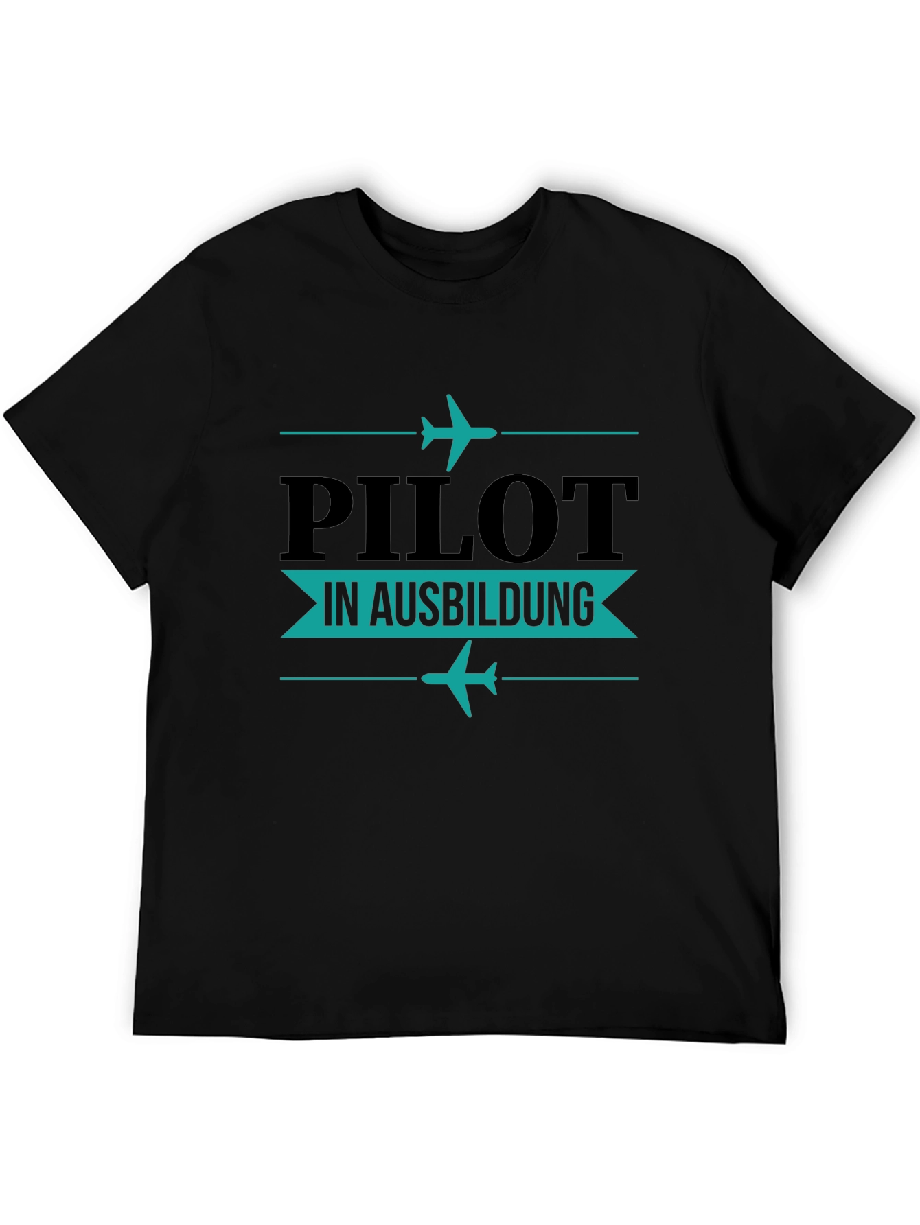 Pilot in Ausbildung Black T-Shirt