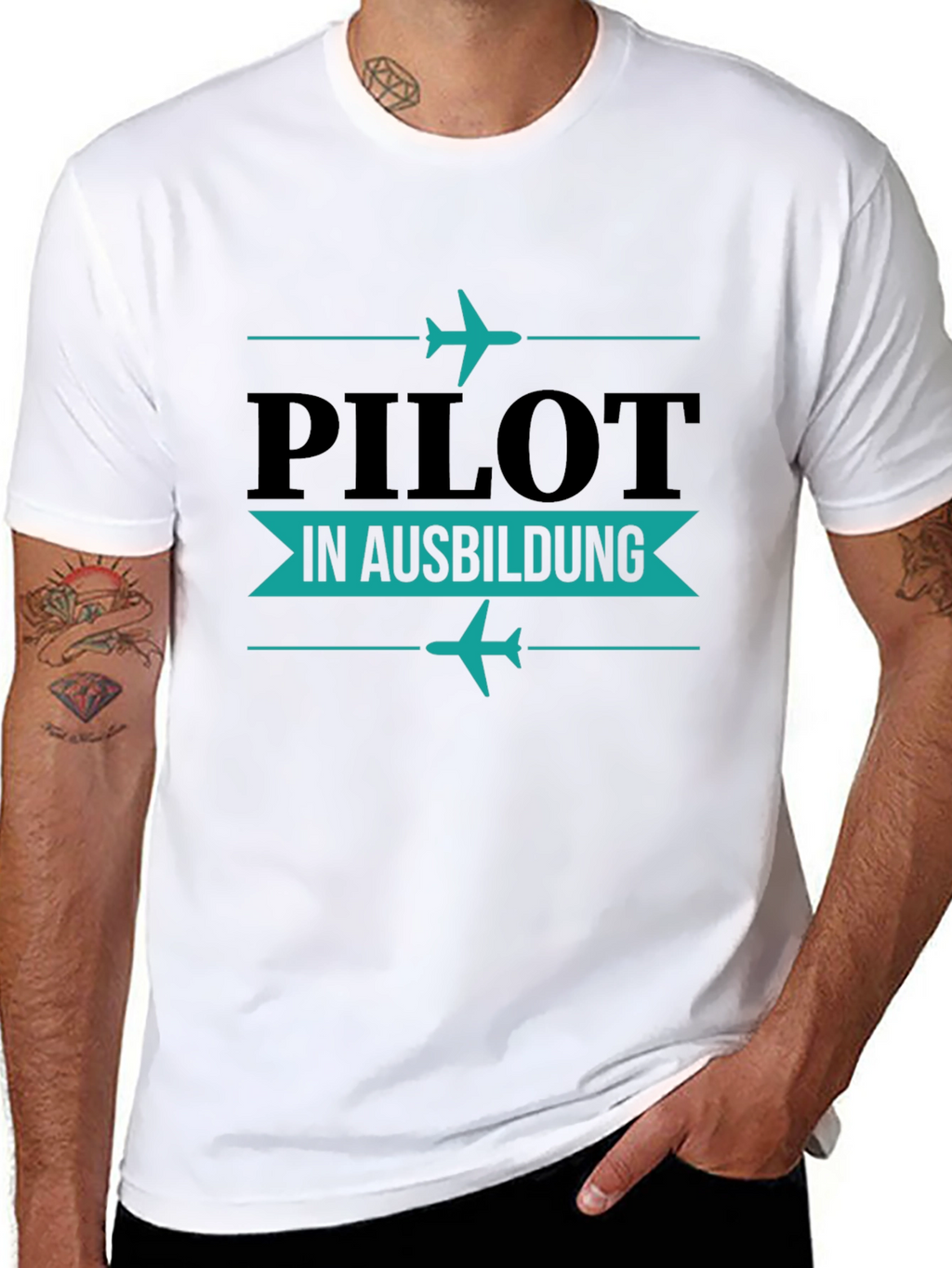 Pilot in Ausbildung Black T-Shirt