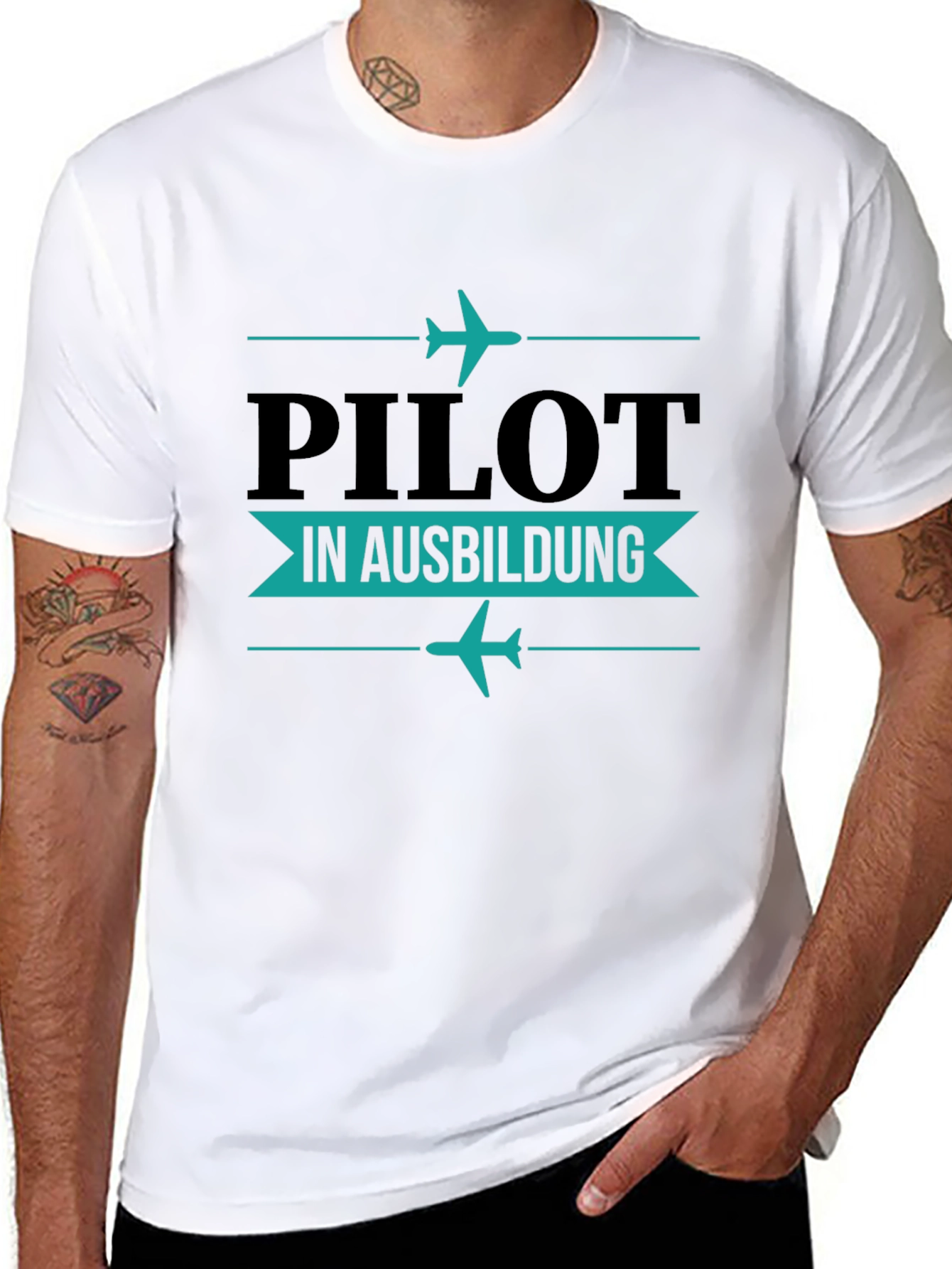 Pilot in Ausbildung Black T-Shirt