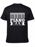 Piano Man Graphic Tee - Musician T-Shirt