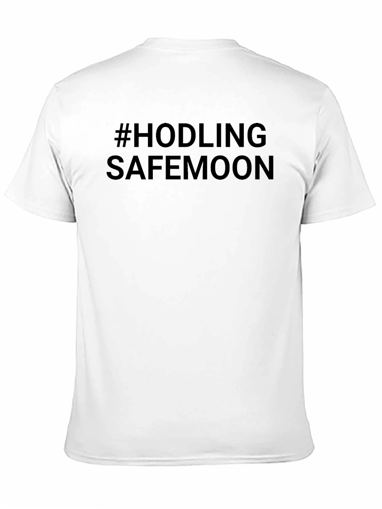 #HODLING SAFEMOON Black T-Shirt Crypto Investor Tee