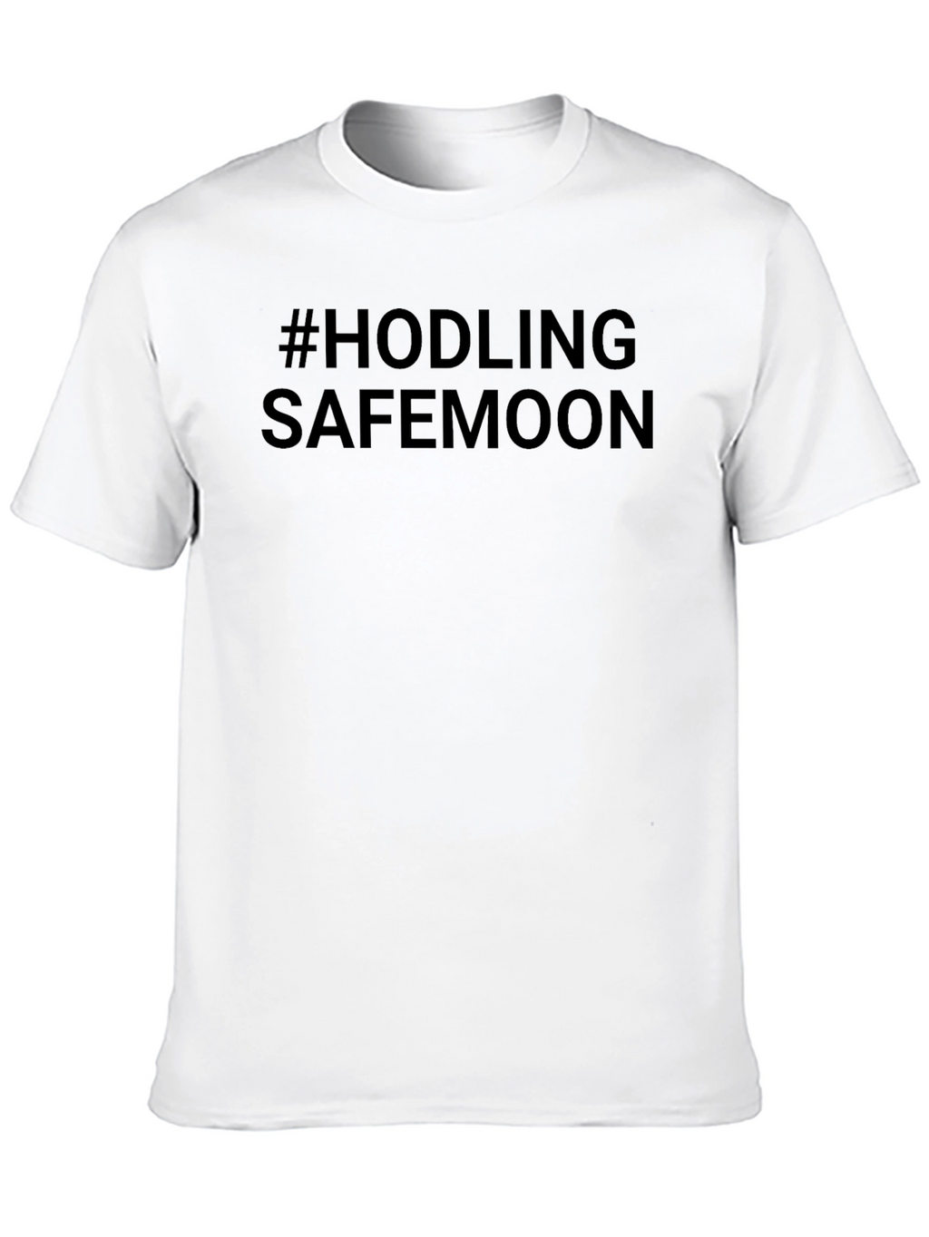 #HODLING SAFEMOON Black T-Shirt Crypto Investor Tee
