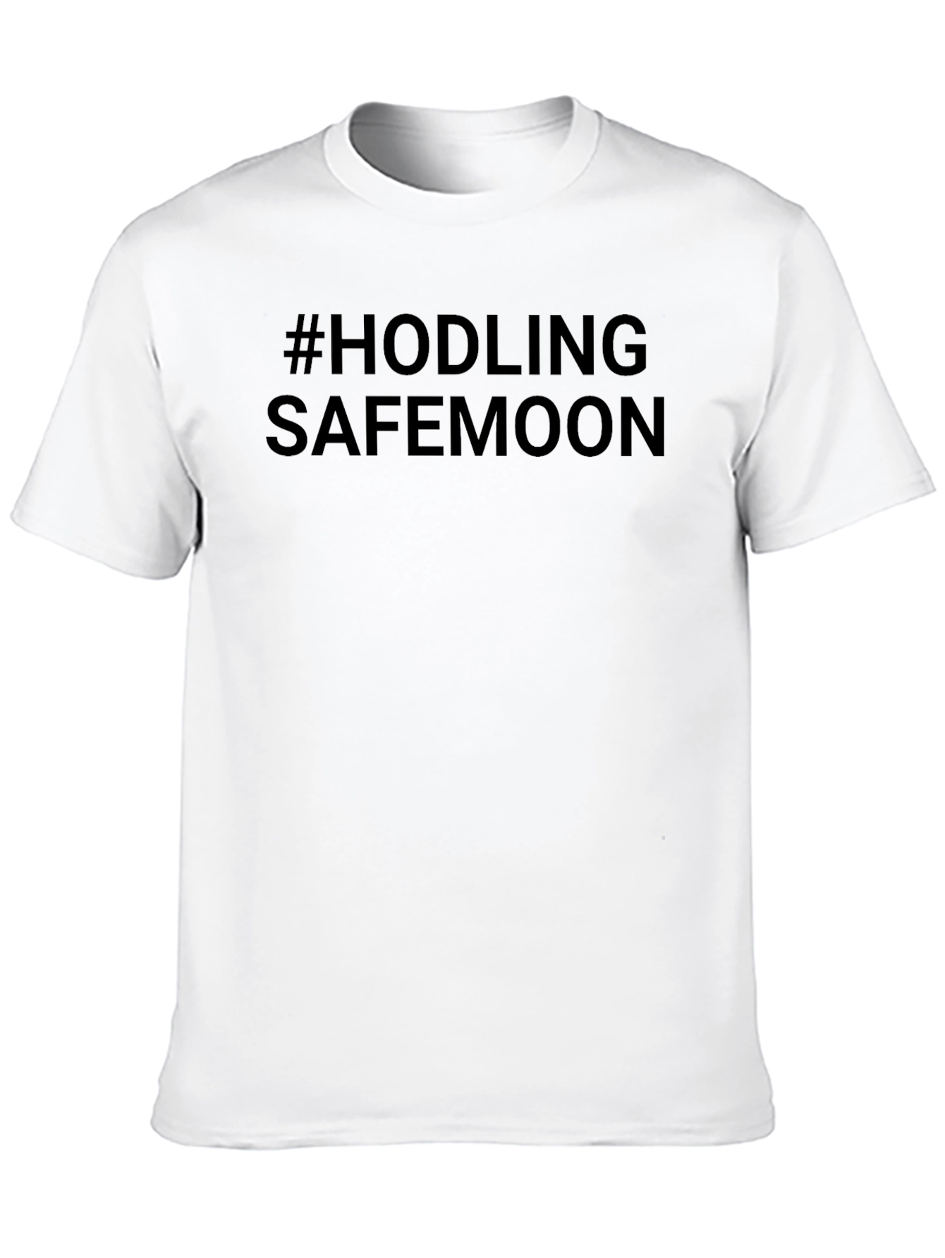 #HODLING SAFEMOON Black T-Shirt Crypto Investor Tee