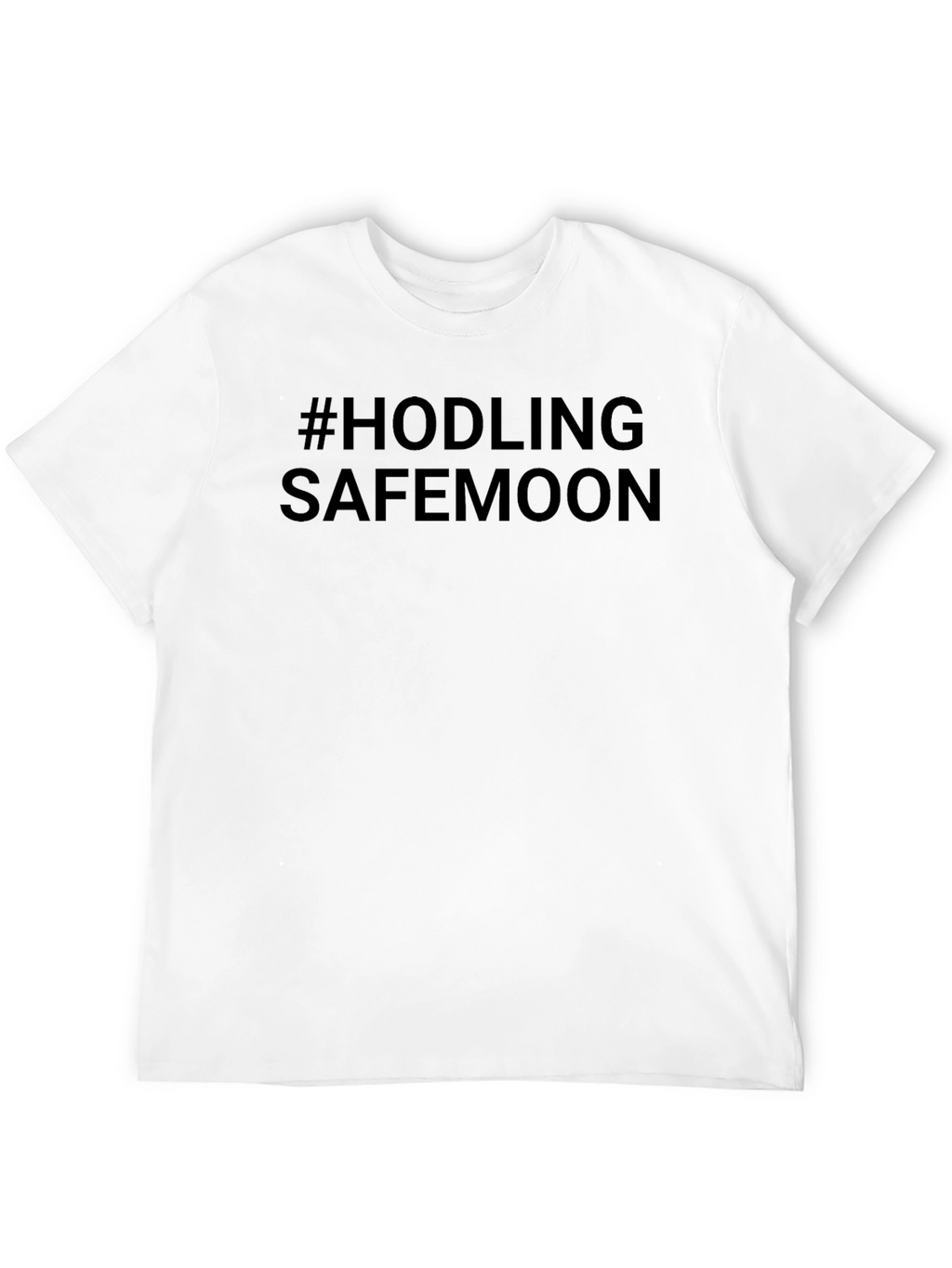 #HODLING SAFEMOON Black T-Shirt Crypto Investor Tee
