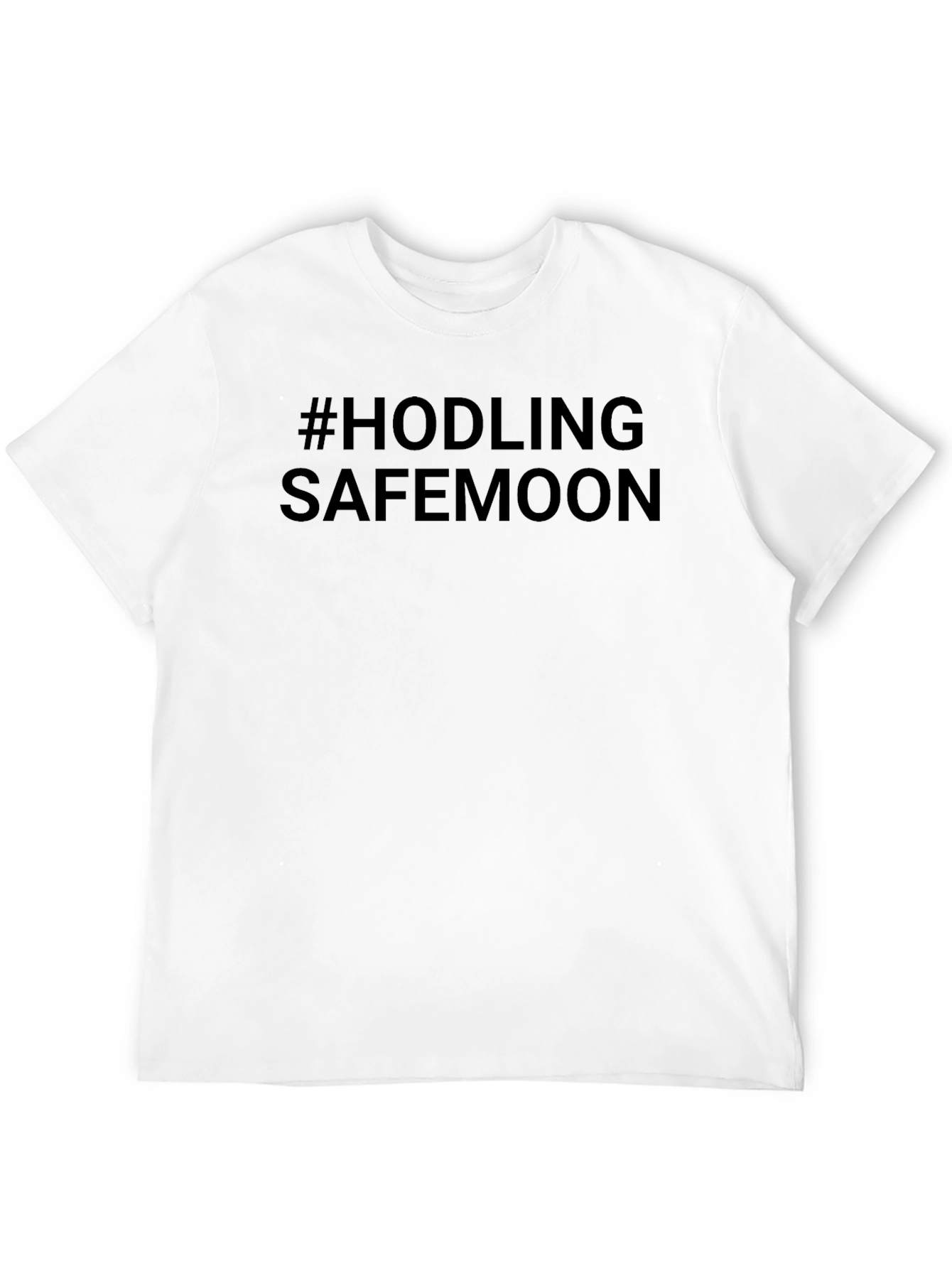 #HODLING SAFEMOON Black T-Shirt Crypto Investor Tee