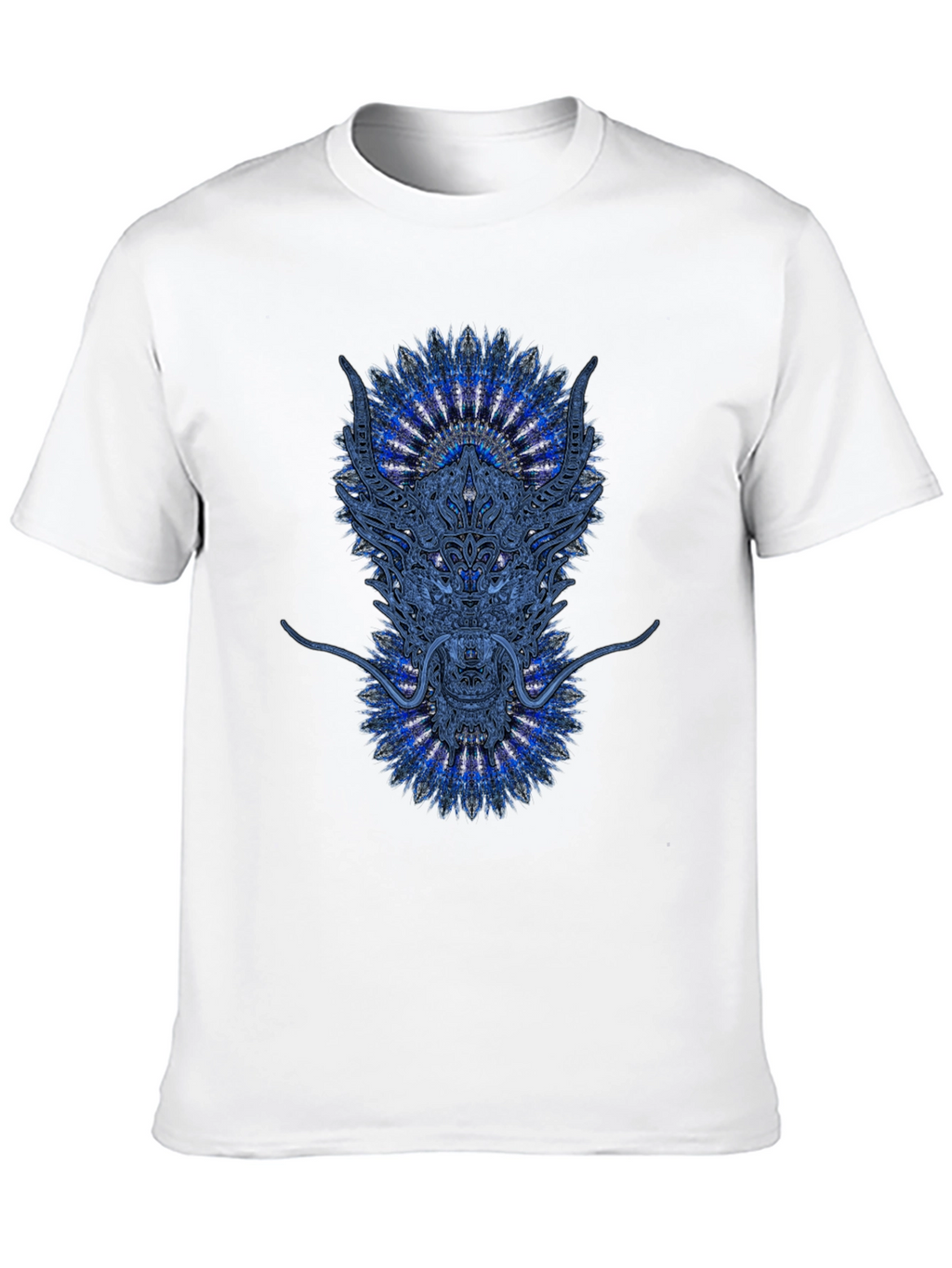 Dragon Mandala Graphic Tee - Black