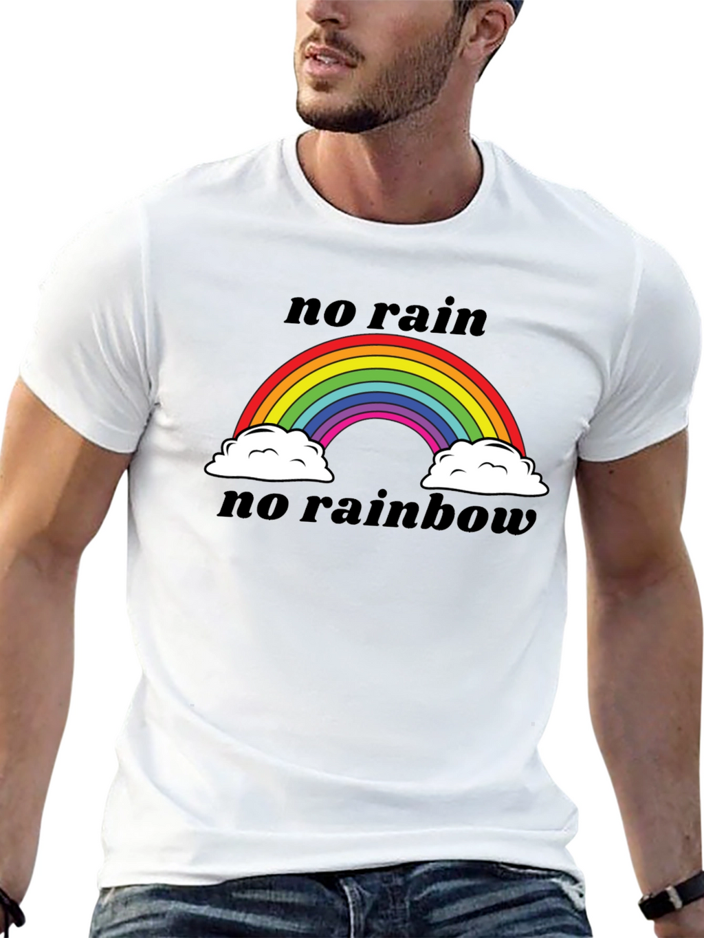 No Rain No Rainbow Graphic Tee