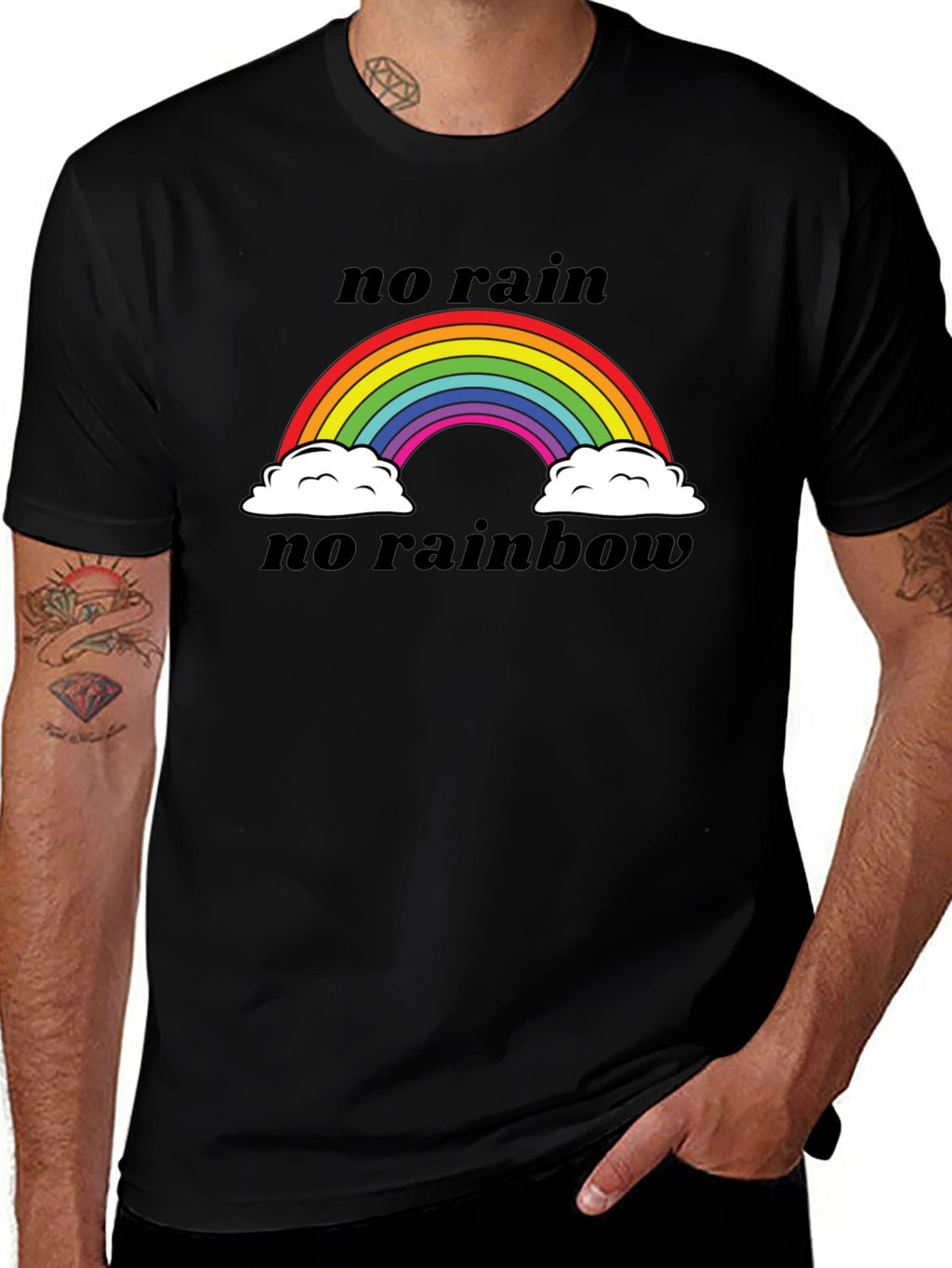 No Rain No Rainbow Graphic Tee