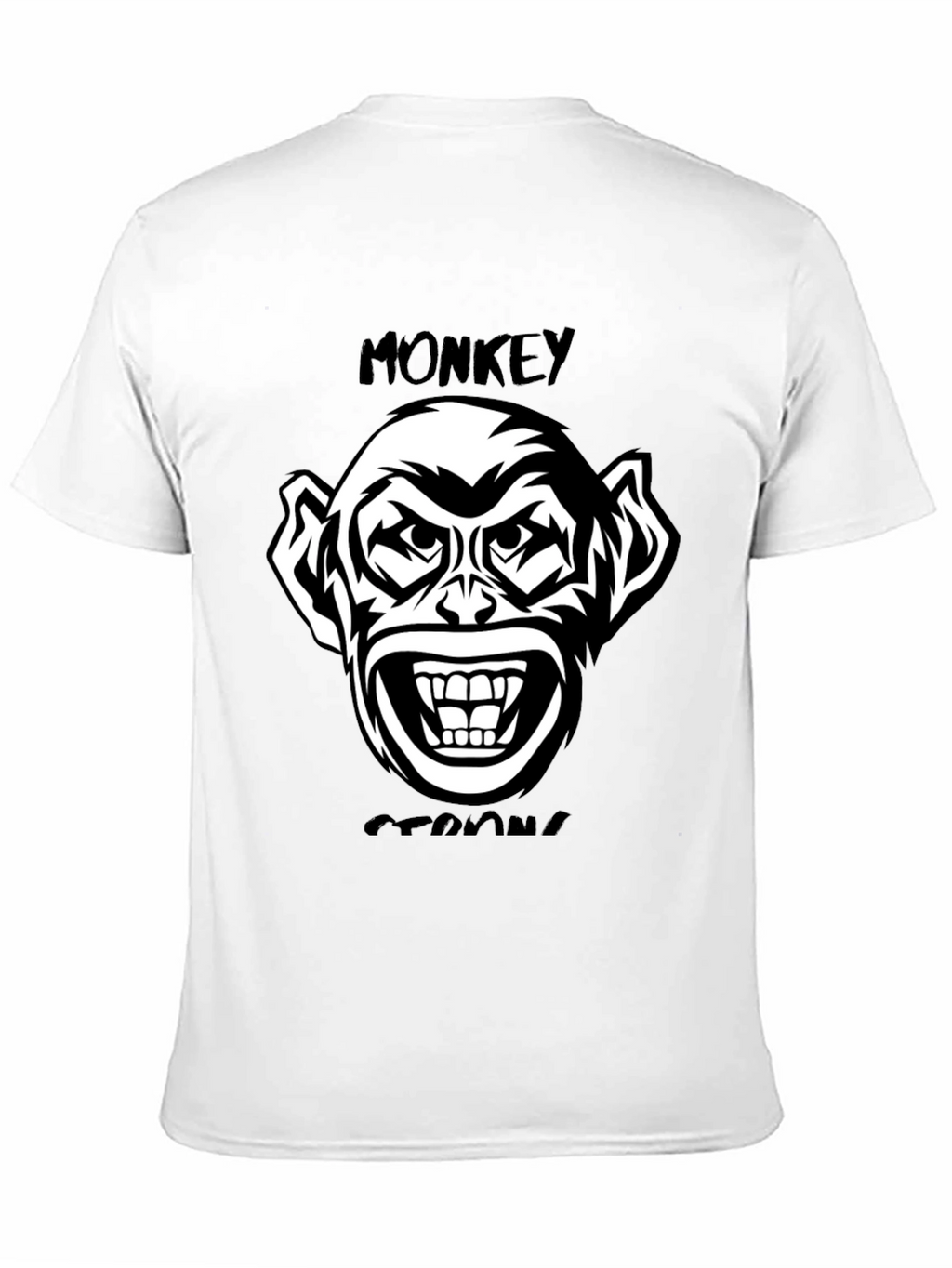 Monkey Graphic Tee - Black Cotton Blend