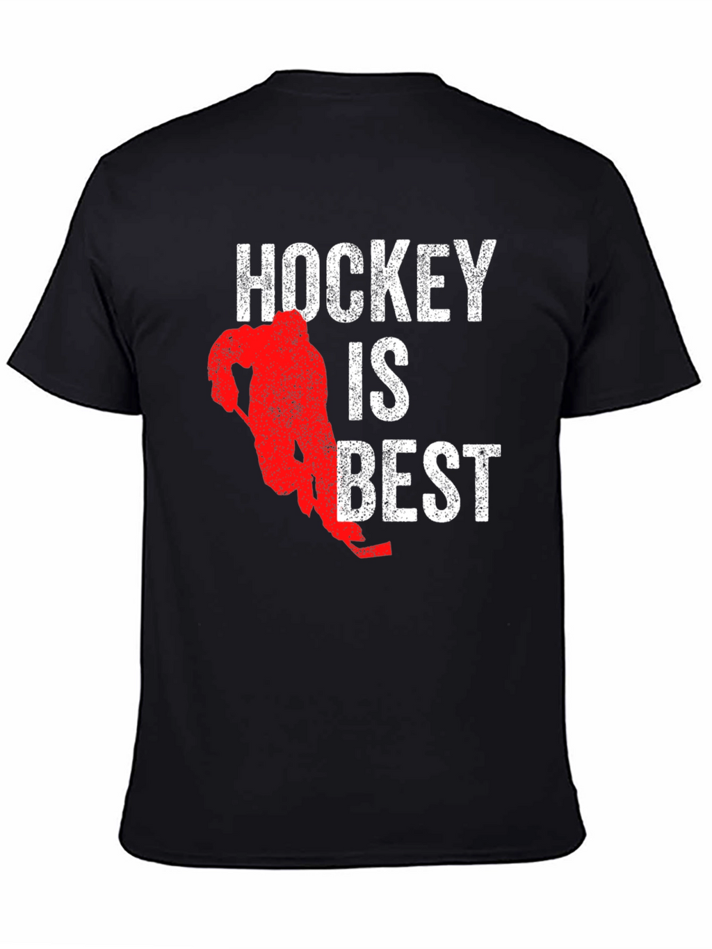 Hockey is Best Graphic T-Shirt - Black Cotton Tee