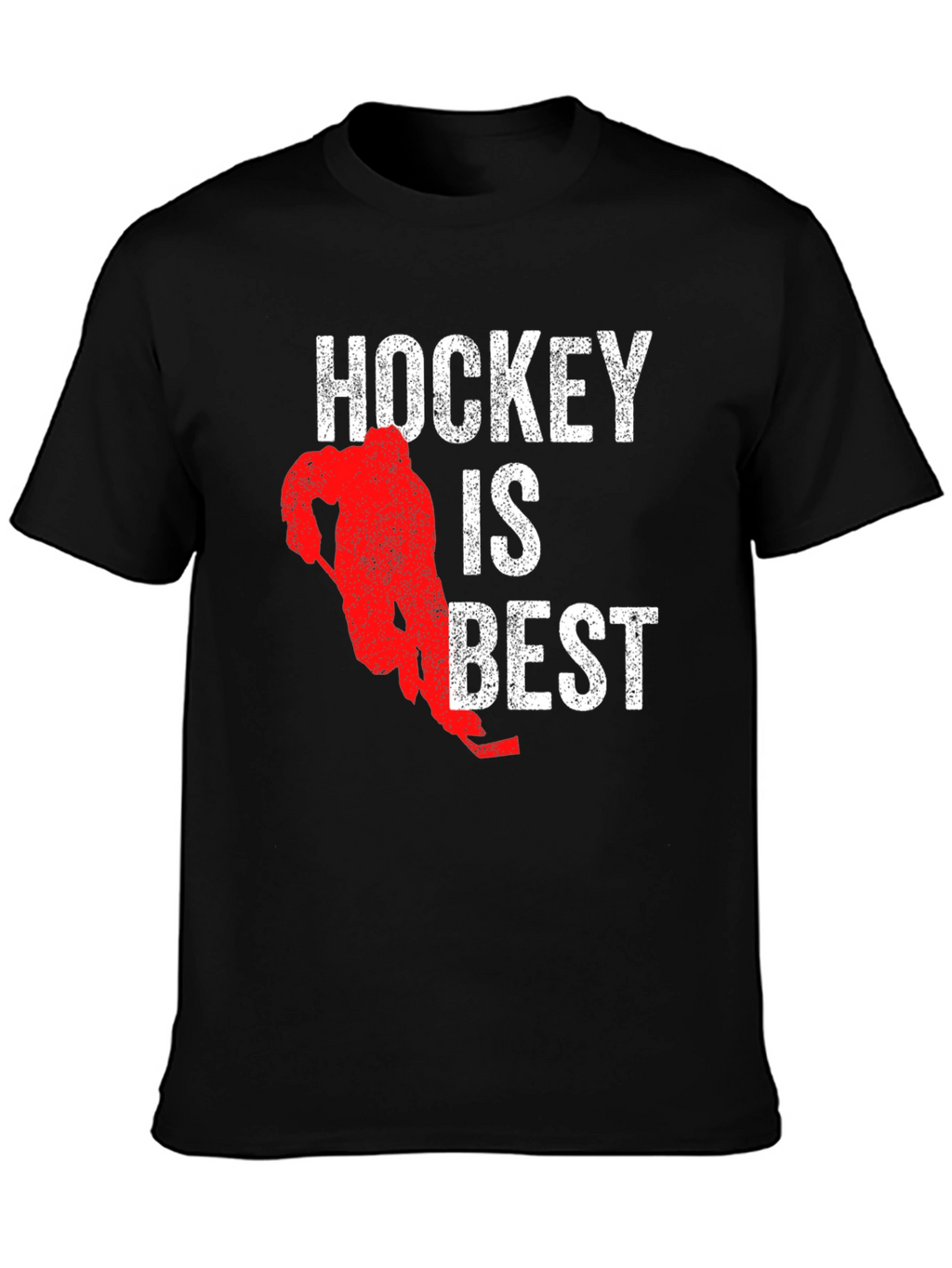 Hockey is Best Graphic T-Shirt - Black Cotton Tee