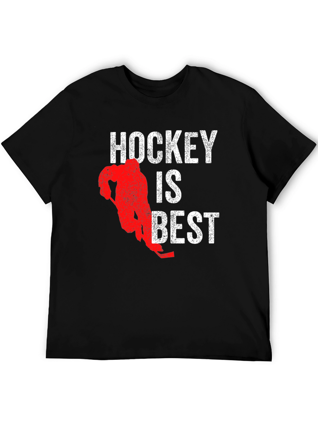 Hockey is Best Graphic T-Shirt - Black Cotton Tee