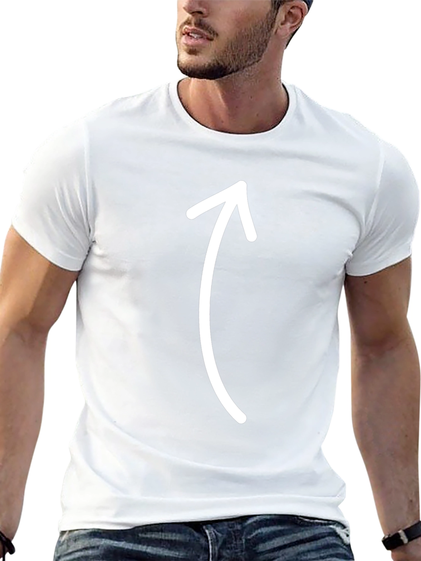 Arrow Up T-Shirt - Stylish Graphic Tee