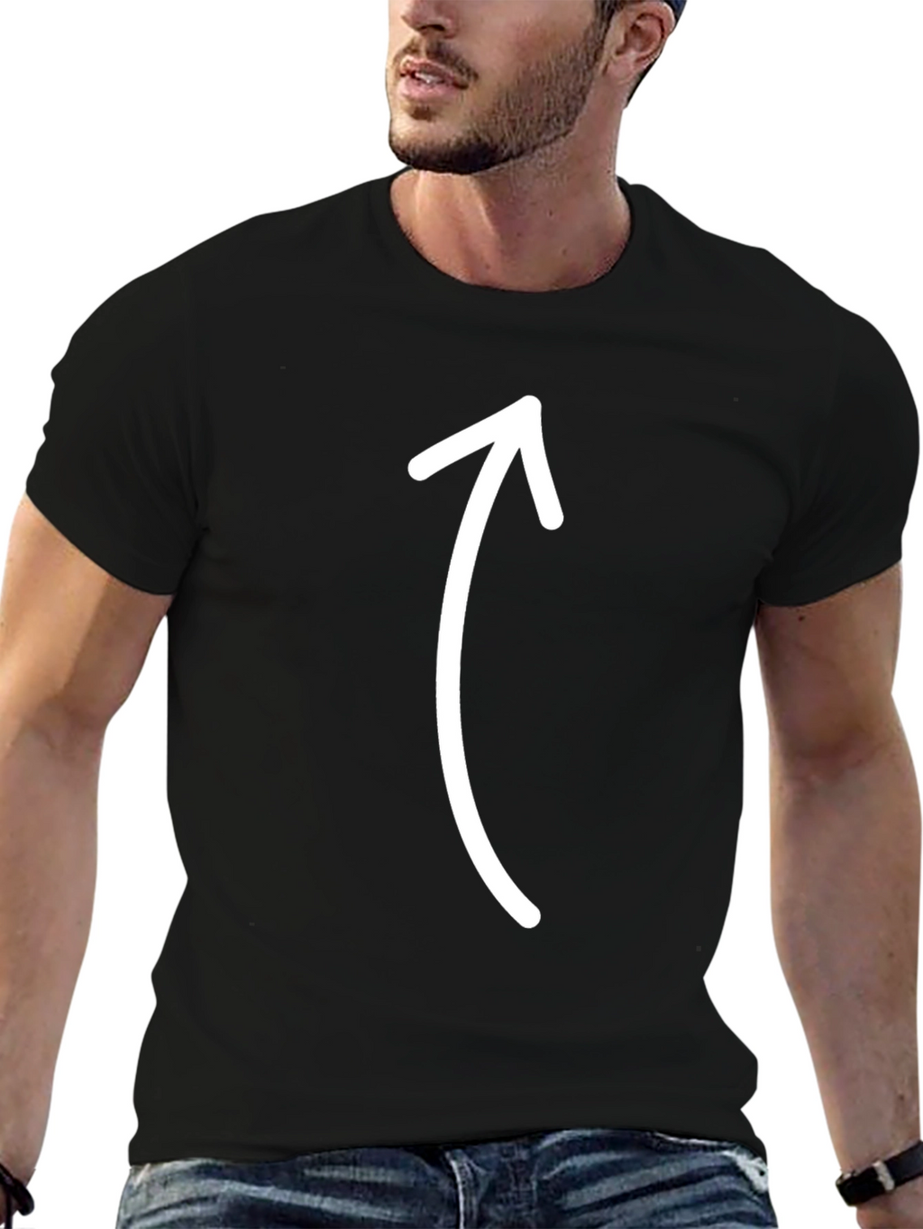 Arrow Up T-Shirt - Stylish Graphic Tee