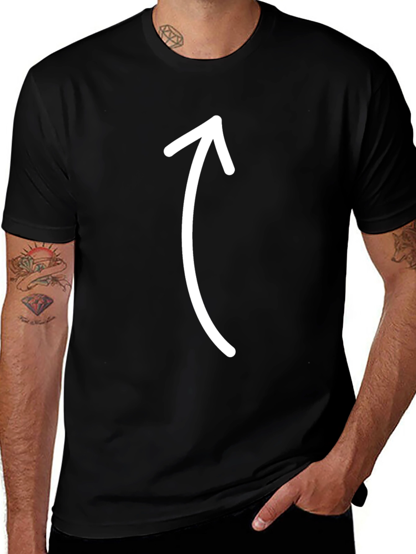 Arrow Up T-Shirt - Stylish Graphic Tee