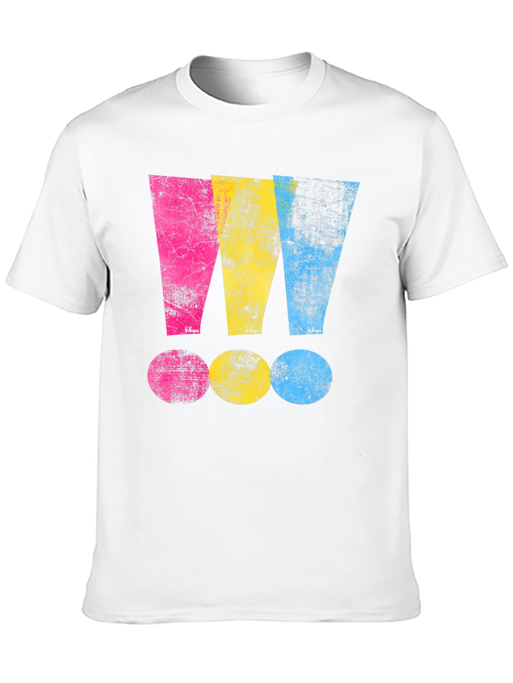 Distressed CMYK T-Shirt