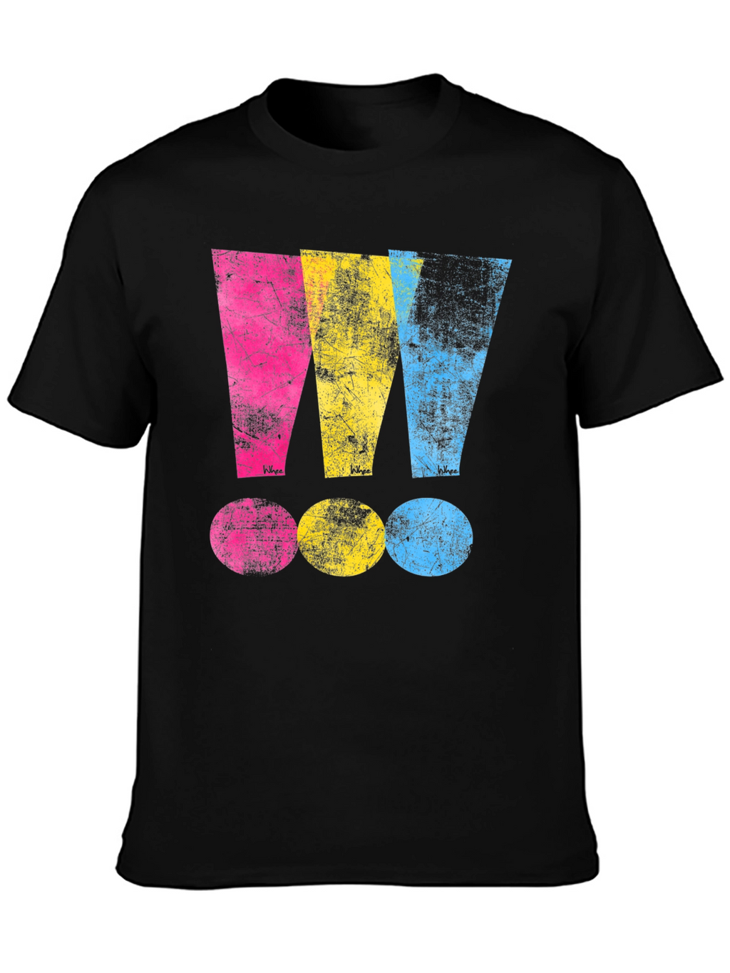 Distressed CMYK T-Shirt