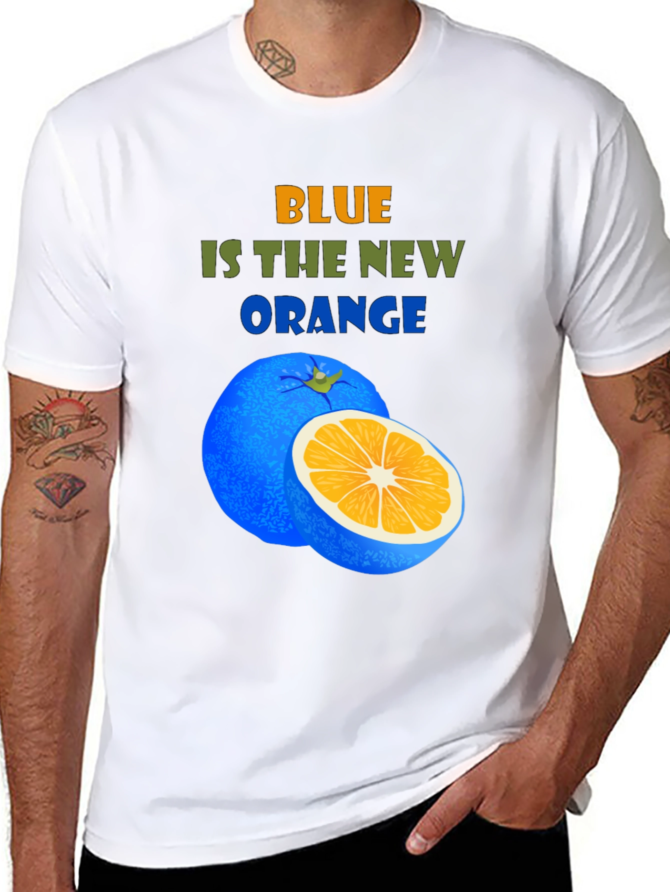 Blue is the New Orange Graphic T-Shirt