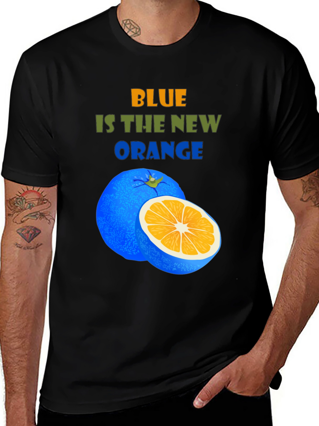 Blue is the New Orange Graphic T-Shirt