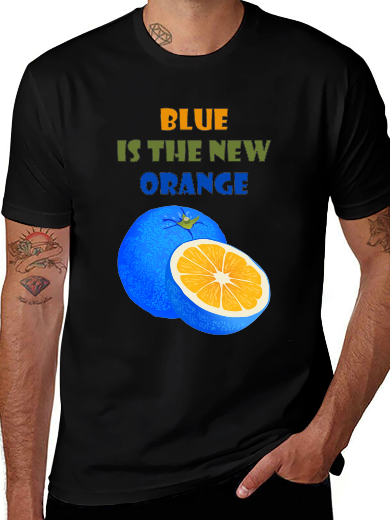 Blue is the New Orange Graphic T-Shirt