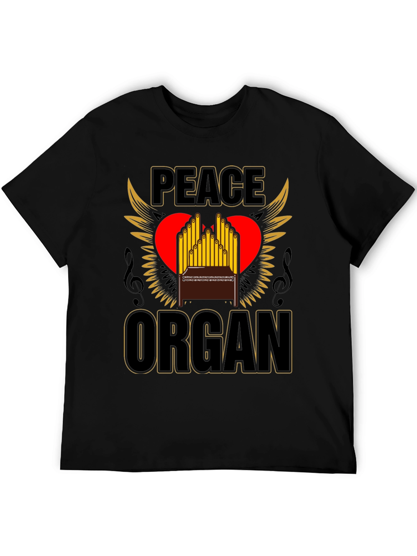 Peace Organ T-Shirt - Music Lover Gift