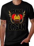 Peace Organ T-Shirt - Music Lover Gift