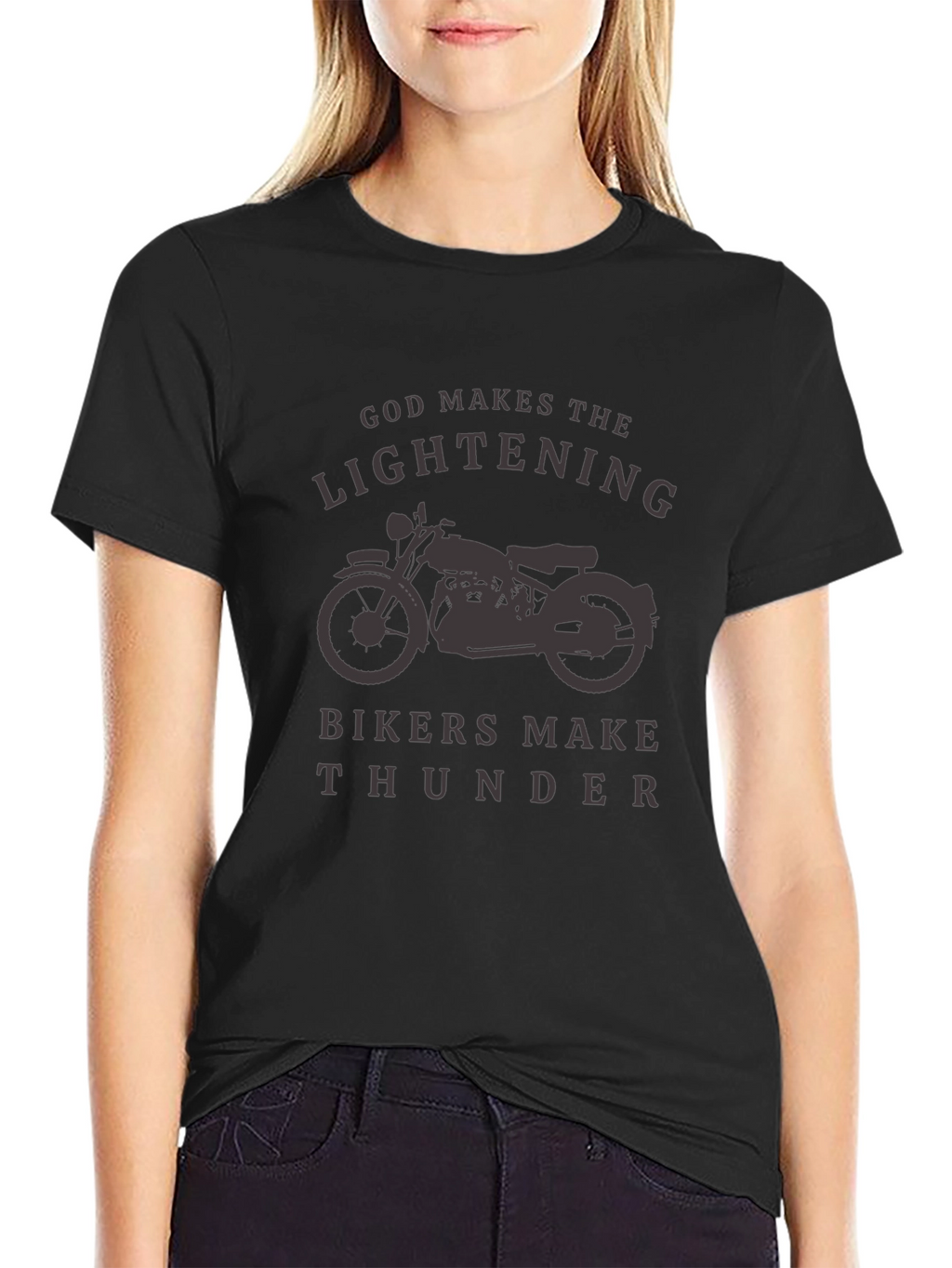 God Makes Lightning Bikers Make Thunder T-Shirt