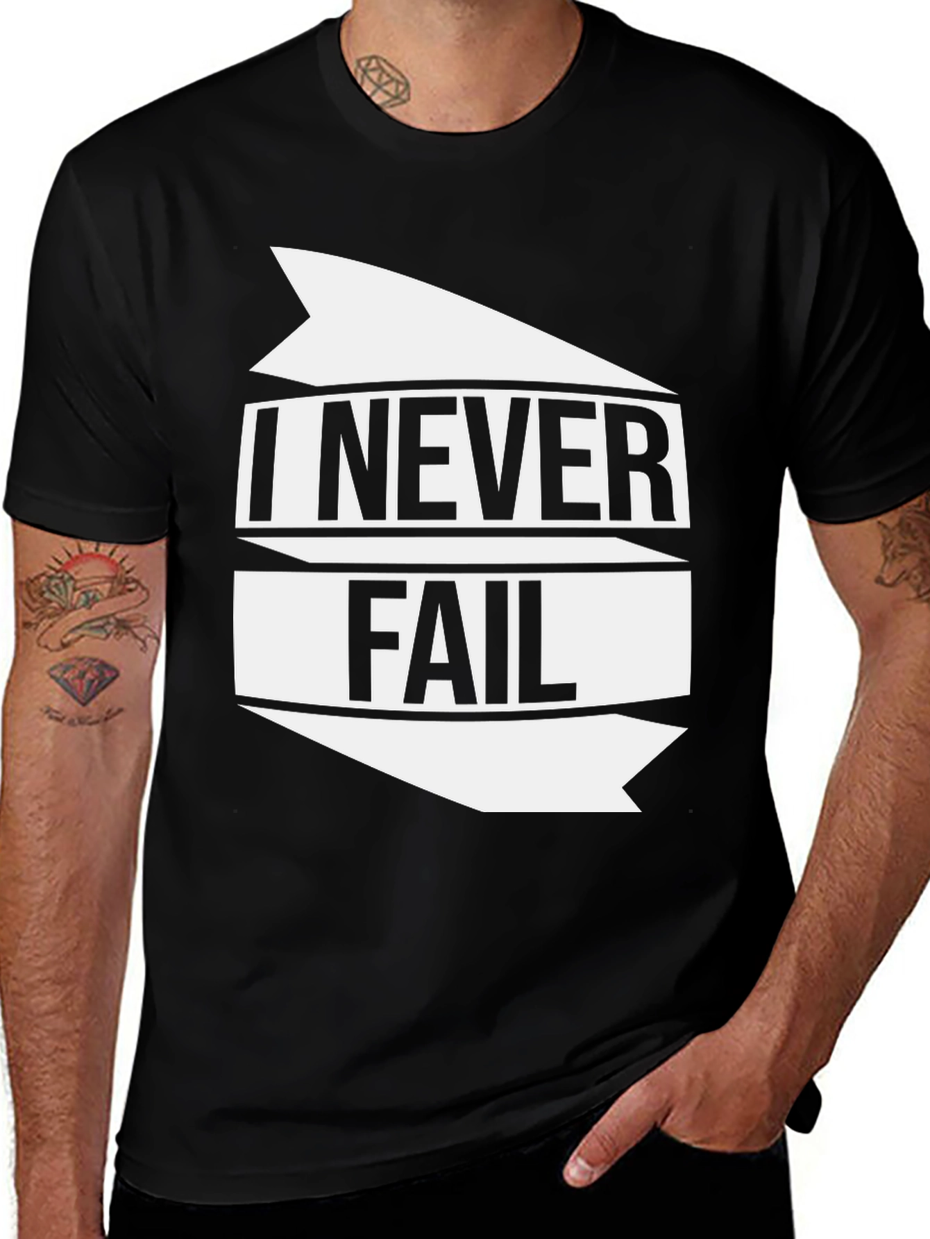 I Never Fail Graphic Tee - Bold Statement Shirt