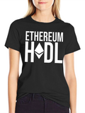 Ethereum HODL Crypto T-Shirt - Black