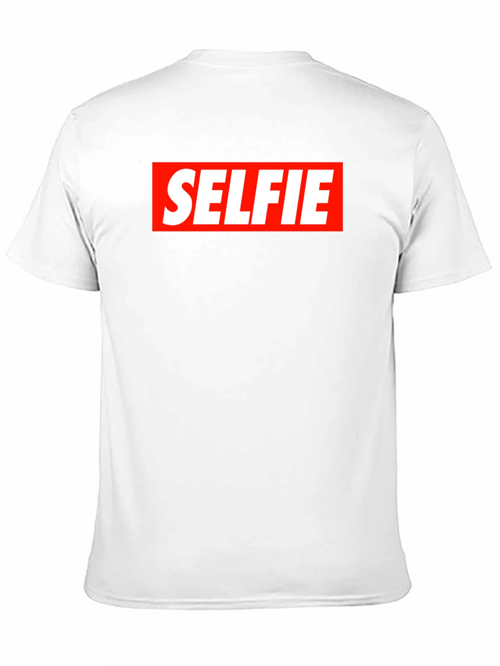 Selfie Graphic Tee - Bold Red Box Design