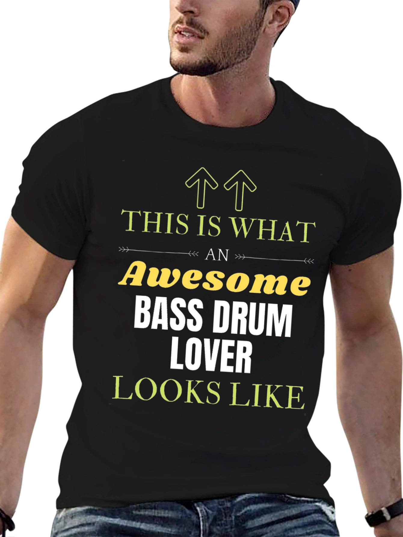 Awesome Bass Drum Lover Graphic T-Shirt